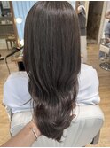 白髪ぼかしハイライト オリーブグレージュ