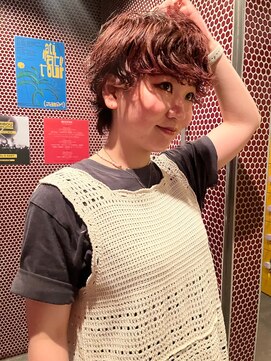 ヴァイス 新宿店(VAICE) ショートパーマ×レッドブラウン