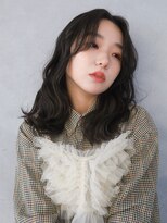 テトテ 天王寺店(tetote)&nbsp;【tetote天王寺】黒髪ワンレンカールスタイル