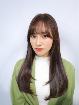 六本木美容室 白金店 20代30代 うる艶グレージュ ロングレイヤー