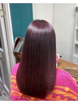 ジーテ 渋谷(gite) ピチキュア×ボルドーカラー「渋谷/髪質改善/髪質改善TR」