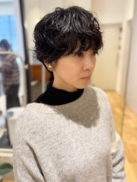 ルアウハク 梅田(LUAU Haku) 【REN】マッシュショートパーマ