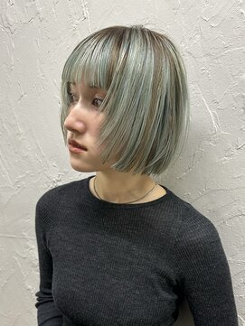 タロ(TALO) 【TALO】ぷつっとミニボブ×顔周りレイヤー