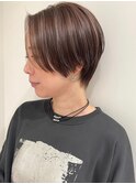 ハイライトバレイヤージュダブルカラーケアブリーチ