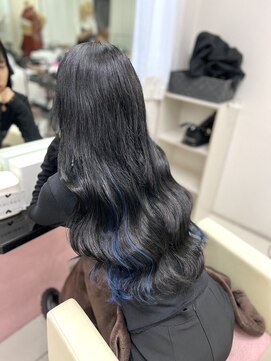 シーズン 大阪(SEASON) 【エクステ】ブルーブラック/インナーカラー/エクステ大阪梅田駅