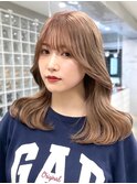 渋谷ミルクティーベージュハイトーンカラーヘーゼルベージュ30代
