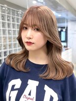 サンクマーケット 渋谷(cinq MARKET) 渋谷ミルクティーベージュハイトーンカラーヘーゼルベージュ30代