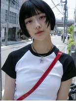 ナヌーク ダイカンヤマ(nanuk daikanyama)&nbsp;ミニボブ・顔まわりレイヤー・黒髪・似合わせカット