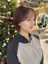 ロンドルピナス 小倉(Lond Lupinus) 顔型別ヘアスタイル特集 /チェリーブラウン /ミニウルフ/北九州