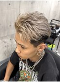 短髪/シルバー/ハイトーン