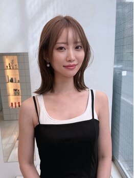 最旬トレンド[ブリーチなしダブルカラー]ダメージを抑えグレージュ/オリーブ系もブリーチした様なカラーに!