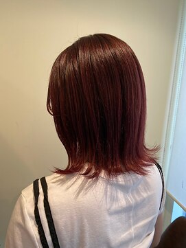 ラファンス 栗林店(LaFENCE) 艶髪/艶感/艶髪/ミディアム/透明感/ローズブラウン