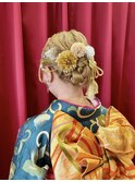 成人式hair set♪シニヨンヘア