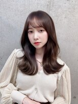 ユアーズヘアー センター南店(youres hair)&nbsp;ゆる巻きレイヤー　　中韓mix