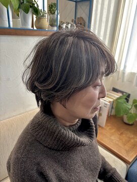 ヘアーサロン クスキ(hair salon KUSUKI) ミセスハイライトカラー 大人カラー 大人ボブ