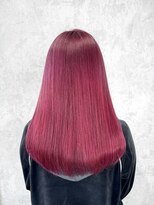 デミヘアー(Demi hair)&nbsp;ピンクレッド×ブリーチカラー