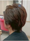 ミセス 首元すっきり軽やかハンサムショート 白髪染め