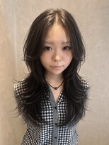 コト 福井大和田店(coto)&nbsp;福井レイヤーカットハッシュカット顔周り韓国レイヤー艶髪前髪