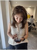ブリーチなしダブルカラーのブラウンベージュ◎