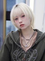 シアバイルーシー(SIA by LUCEY)&nbsp;暖色カラーブリーチなしピンクボルドーカラーレイヤーカット赤髪