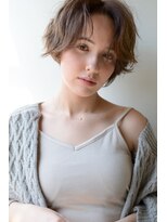 ハンサムショート×センターパート
