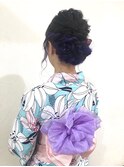 【高田馬場/aoba】浴衣着付け＆ヘアセット アレンジ