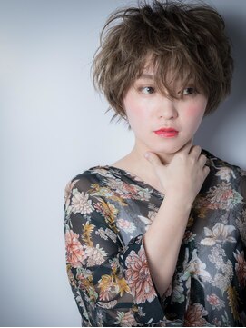 カバーヘアアンドスパ ブリス 浦和(COVER HAIR&SPA bliss) ウルフパーマくせ毛カットマッシュショートw浦和10代20代30代