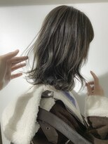 ネイヴィル オモテサンドウ(navile omotesando) ☆ブリーチなしオリーブグレージュ外ハネボブ☆20代30代40代