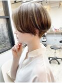 《knit銀座》ハイトーン刈り上げ20代30代40代ハンサムショート