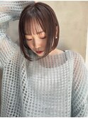 【リコ】美髪骨格似合わせタイトボブシースルーバング