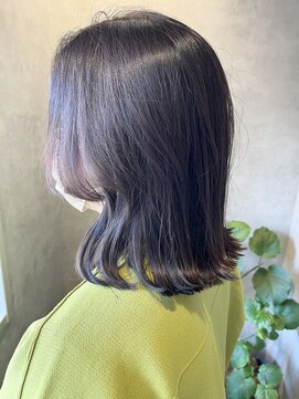 アンドヘアー(& hair) ☆&hair☆ディープパープルで憧れの艶髪ミディ