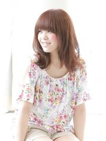 ソイクフ 四条大宮店(SOY-KUFU)&nbsp;大人可愛い20代30代40代前髪パーマグレーベージュレイヤーロング