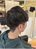 パーマの残りを活かしたカット