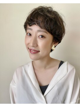 パープル 自由が丘(purple) 小顔に見せるヘア/ワンレン/ショート [自由が丘駅/パーマ］