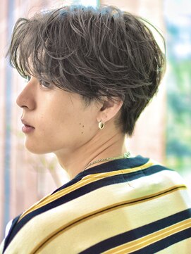 ディッセンバー 神宮前(December) ニュアンスパーマアッシュブラックウルフ波巻きスパイラル渋谷