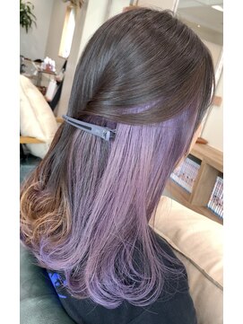 テト(teto) インナーカラーバイオレット/ダブルカラー/ブリーチ/宜野湾/浦添