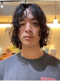 やわらかいくせ毛風パーマボブレイヤー