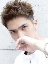 テン 心斎橋(tenn.)&nbsp;スパイキーショートツーブロックフェードビジネスショート◎