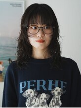 ニュイ(NUIT) ニュアンスロングパーマアッシュカラーレイヤーカット