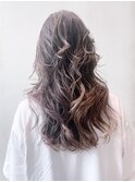 顔周りレイヤー韓国ヘア美髪ロング_ba335681