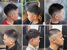 《トレンドのフェードスタイルもお客様のご要望、髪質、骨格を考慮して提案いたします！》理容室、バーバー