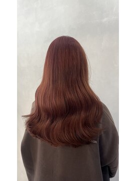 エイト プラット 渋谷2号店(EIGHT plat) ワンブリーチ オレンジブラウンカラー