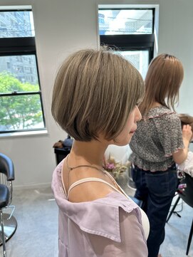 ロンドエニカ 大宮(Lond enika) ミニウルフレイヤーカット顔周りカット前髪カットショート/大宮