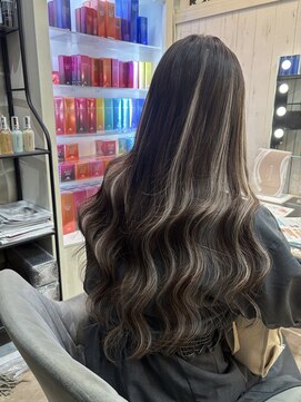 ヘアーグランデシーク(Hair Grande Seeek) シールエクステ70枚ホワイトミルクティー細かめハイライトギャル