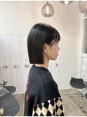 切りっぱなしボブ