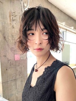 ピープル オモテサンドウ(people omotesando)の写真/《カジュアルモードなボブパーマ》こだわり質感×パーマデザインで、１歩先を行くオシャレヘア♪