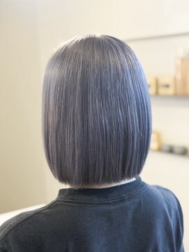 ミルヘアデザイン(mil hair design) ボブ　ミルクティーベージュ　艶髪　髪質改善カラー　ショート