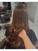 大人かわいい透け感【グレージュカラー】