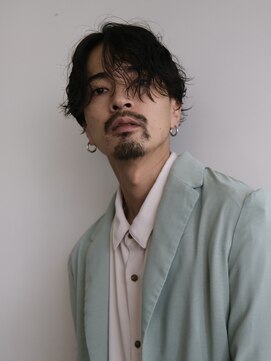 ランプ 代官山(the lamp) メンズマッシュマッシュショート黒髪ニュアンスパーマ