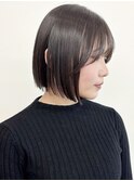 【morio松戸 石山】大人可愛い前下がりボブナチュラルボブ前髪有